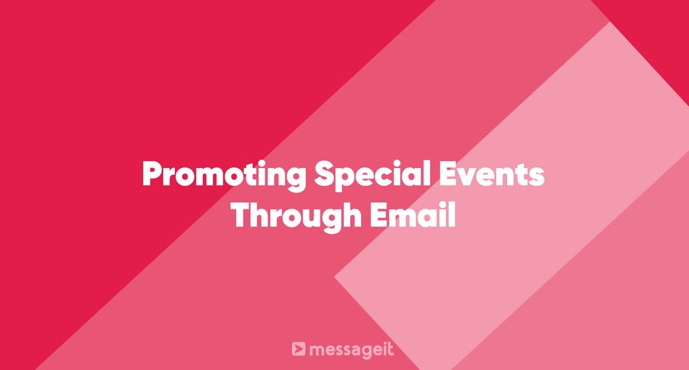 Article | Promoting Special Events Through Email